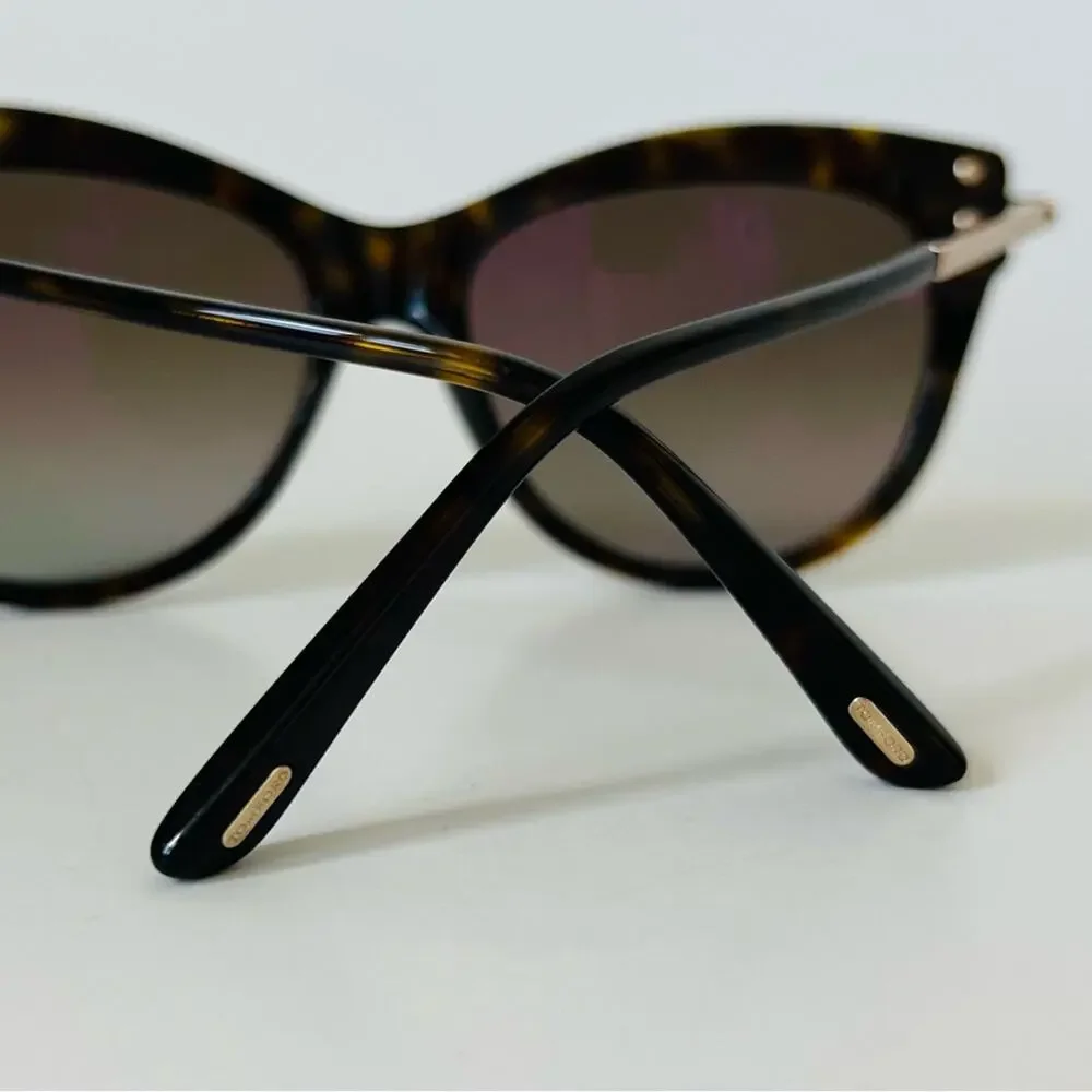 Tom Ford sunglasses Kira Polarized TF821 52H Cat Eye Authentic New Havana
